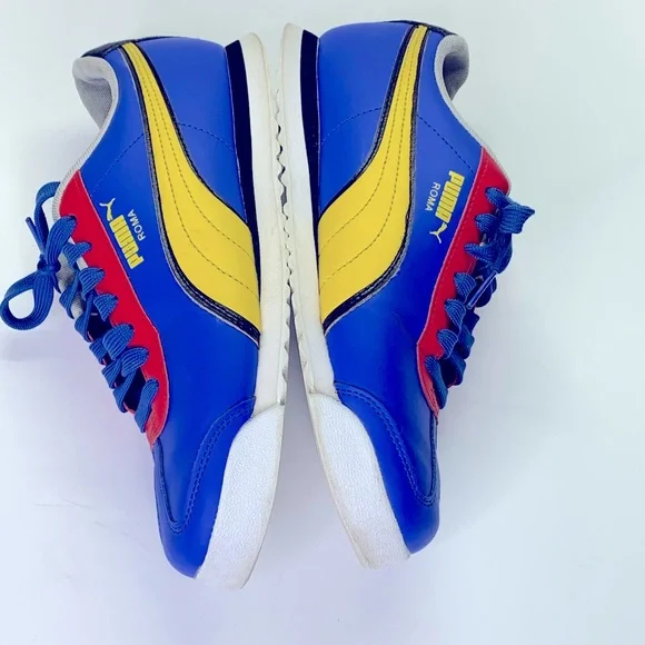 Puma Blue and Yellow Women's Sneakers - Picture 8 of 10
